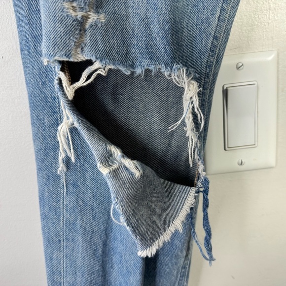 Agolde Jamie High Rise Button Fly Classic Distressed Jeans Dakota Size 25 - Picture 7 of 15